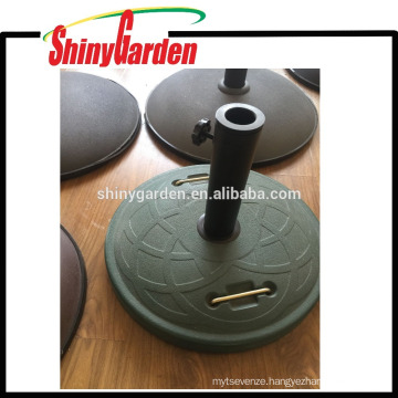 Umbrella Parasol Round Base, Concrete Weight Base With Handle